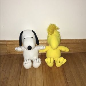 Peanuts Snoopy and Woodstock Plush Bundle
